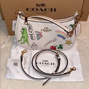 Coach Terri Shoulder Bag with Sketch print